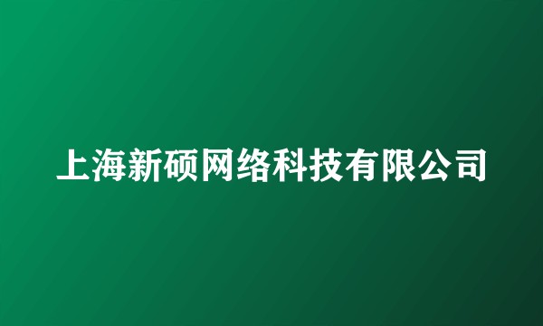 上海新硕网络科技有限公司