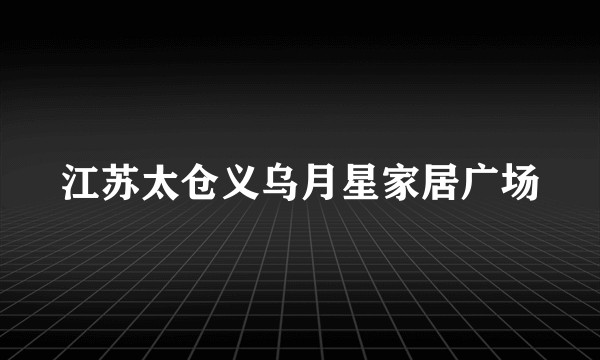 江苏太仓义乌月星家居广场