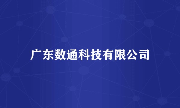 广东数通科技有限公司