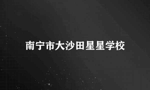 南宁市大沙田星星学校
