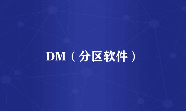 DM（分区软件）