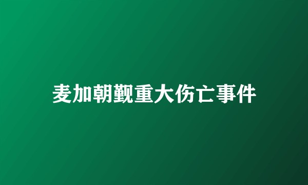 麦加朝觐重大伤亡事件