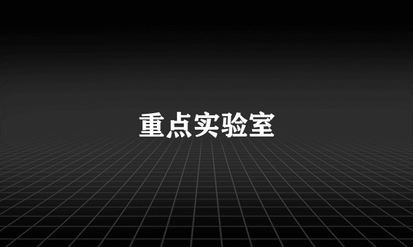 重点实验室
