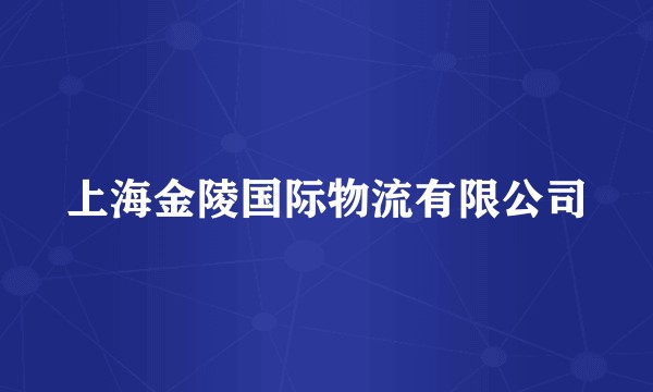 上海金陵国际物流有限公司