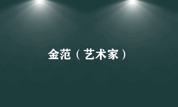 金范（艺术家）