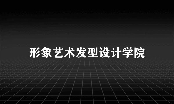 形象艺术发型设计学院