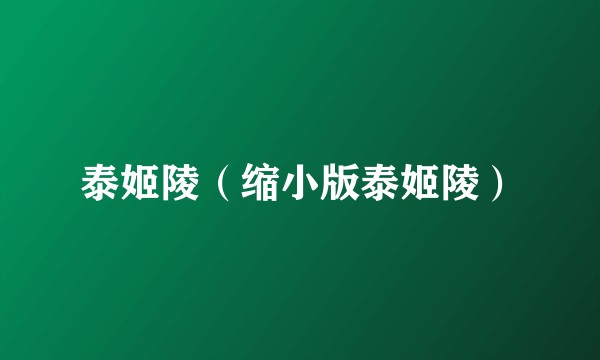 泰姬陵（缩小版泰姬陵）