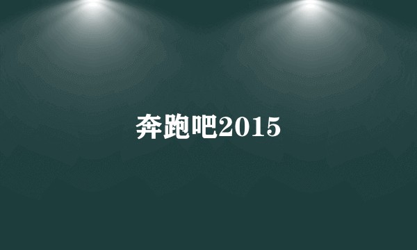 奔跑吧2015
