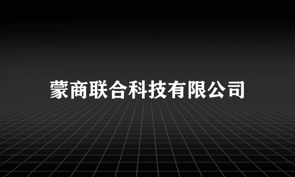 蒙商联合科技有限公司