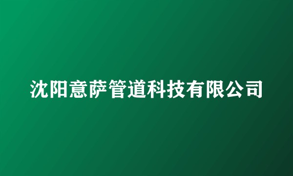 沈阳意萨管道科技有限公司
