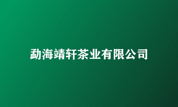 勐海靖轩茶业有限公司