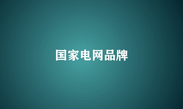 国家电网品牌