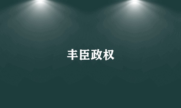 丰臣政权