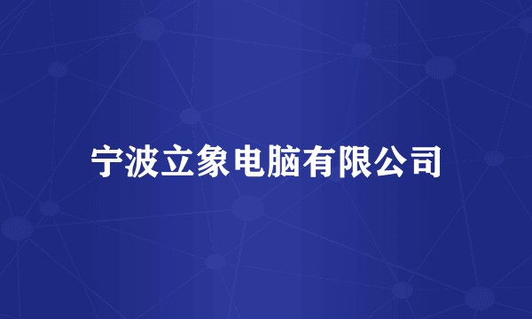 宁波立象电脑有限公司