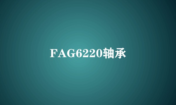 FAG6220轴承
