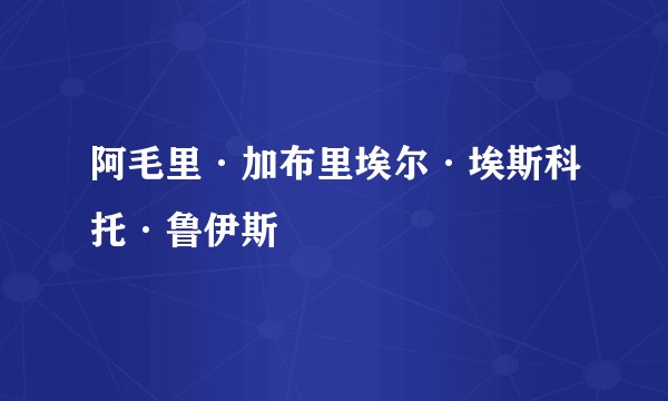 阿毛里·加布里埃尔·埃斯科托·鲁伊斯