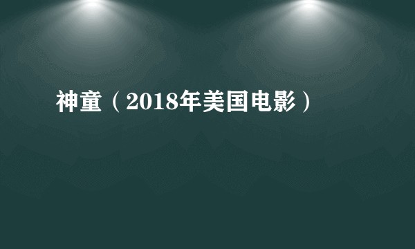 神童（2018年美国电影）