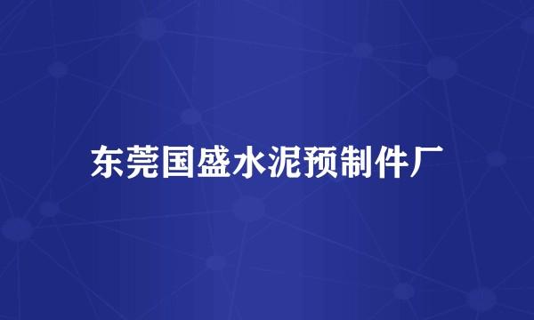 东莞国盛水泥预制件厂