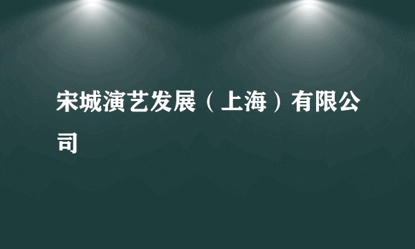 宋城演艺发展（上海）有限公司