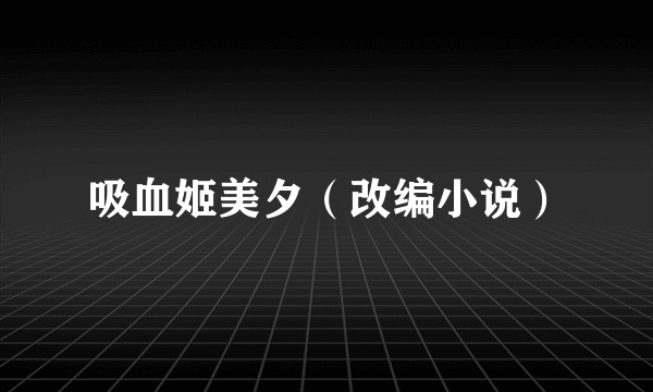 吸血姬美夕（改编小说）