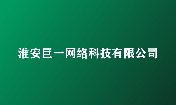 淮安巨一网络科技有限公司