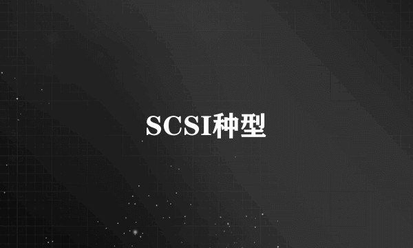 SCSI种型
