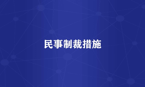民事制裁措施