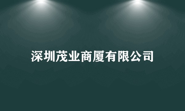 深圳茂业商厦有限公司