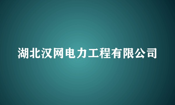 湖北汉网电力工程有限公司