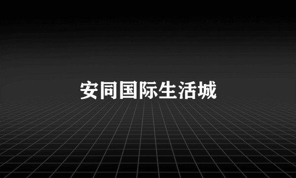 安同国际生活城
