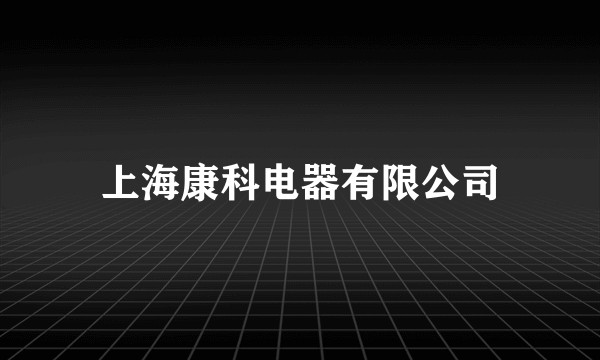 上海康科电器有限公司