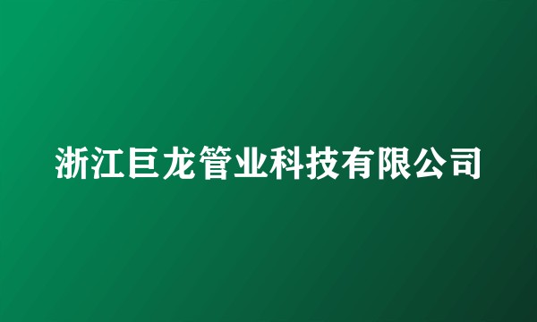 浙江巨龙管业科技有限公司