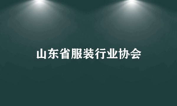 山东省服装行业协会