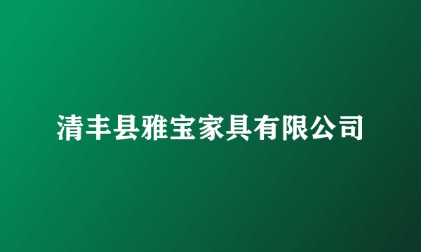 清丰县雅宝家具有限公司