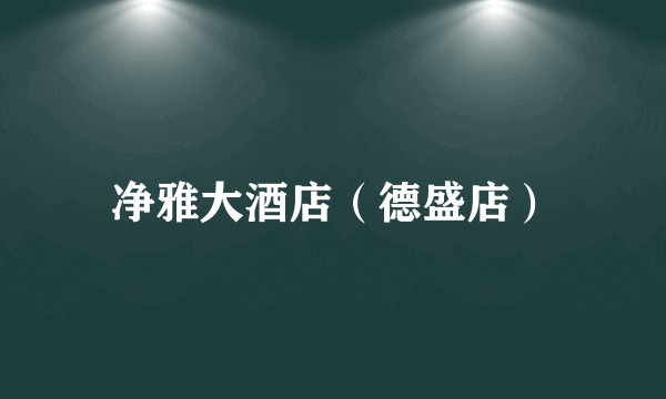 净雅大酒店（德盛店）