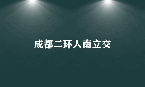 成都二环人南立交