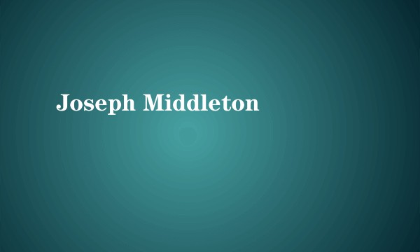 Joseph Middleton