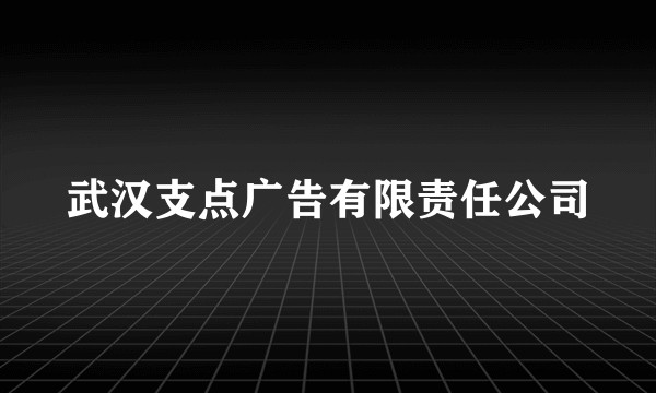 武汉支点广告有限责任公司