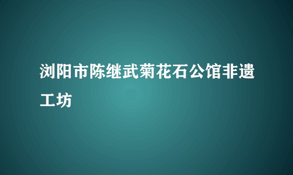 浏阳市陈继武菊花石公馆非遗工坊