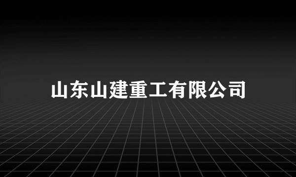 山东山建重工有限公司