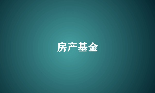 房产基金