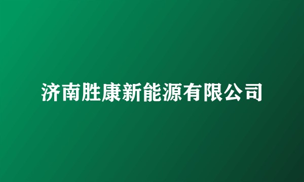 济南胜康新能源有限公司