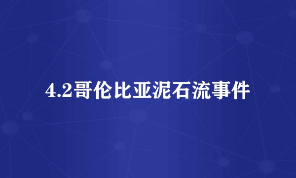 4.2哥伦比亚泥石流事件