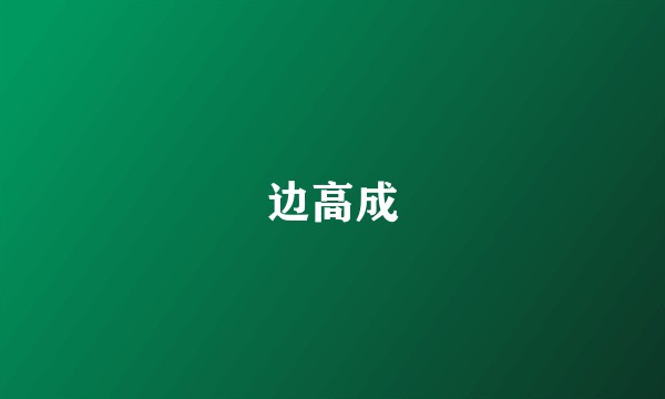边高成