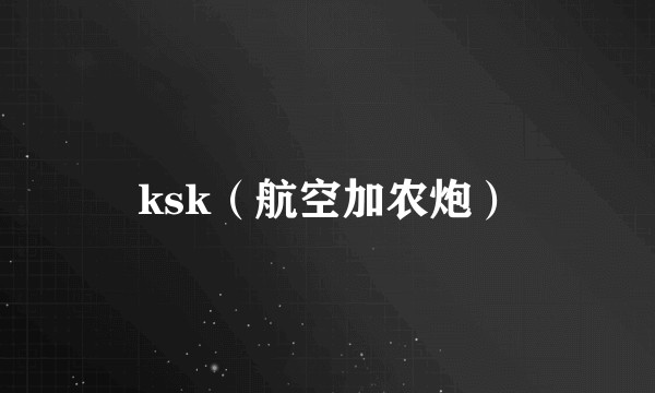 ksk（航空加农炮）