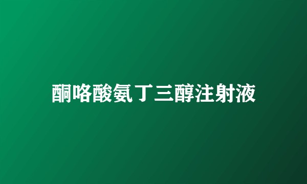 酮咯酸氨丁三醇注射液