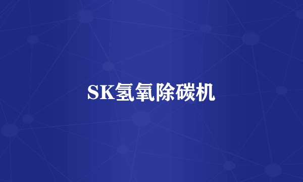 SK氢氧除碳机