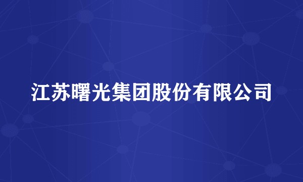 江苏曙光集团股份有限公司