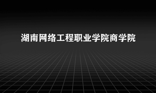 湖南网络工程职业学院商学院