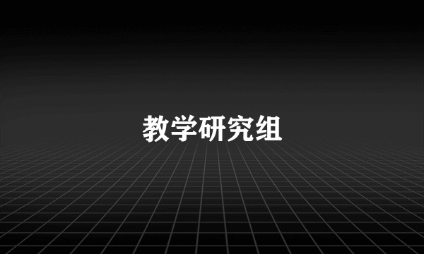 教学研究组